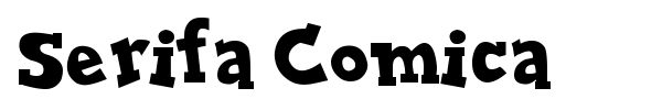 Serifa Comica font preview
